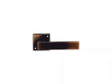 LISCIA - Bronze door handle on rose by GIARA ART DESIGN-BRONZE - view 2